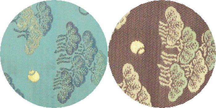 茶器/茶道具 出帛紗】 唐物帛紗 紹巴織り 正絹 翠松紹巴 而妙斎好し