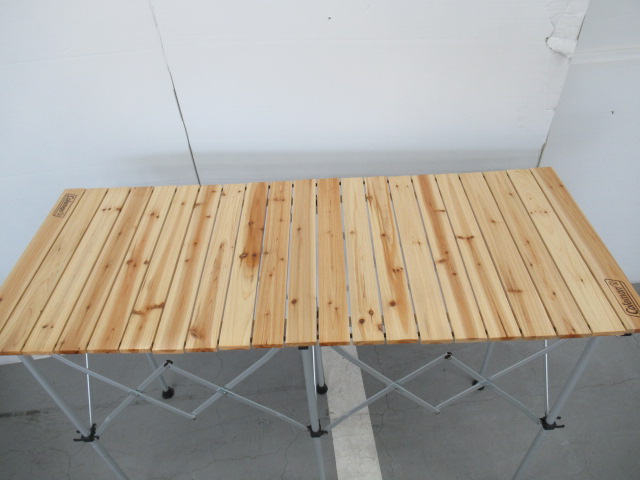 ナチュラルウッドカウンターテーブル 希少)Colemanコールマン