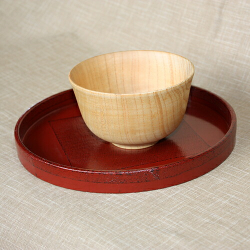 楽天市場】【2点5%クーポン 10日まで】 天然木製 7寸 布張丸盆 根来