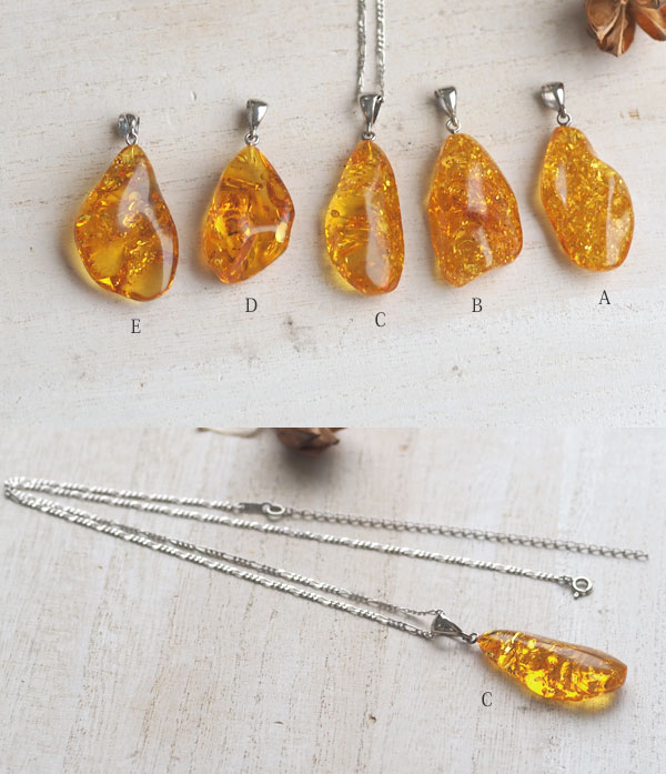 楽天市場】【バルト海の琥珀】ゴールドアンバー ペンダント【送料無料