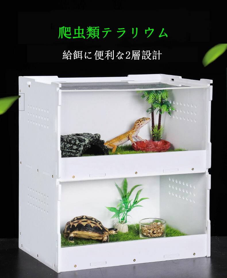 楽天市場】爬虫類飼育ケージ 亀トカゲヘビ飼育ボックス 裸の檻 爬虫類