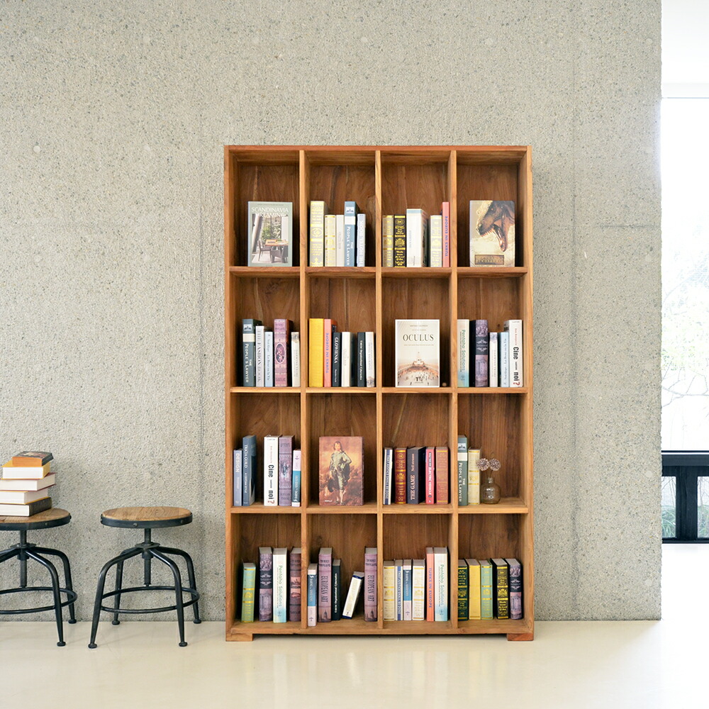 古材リメイク 欅と栗の文庫本ラック3段 オープンシェルフ 無垢の家具