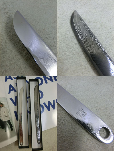 ATHRO アスロ 百一層鍛造仕様 Letter Opener ダマスカス鋼 Damascus