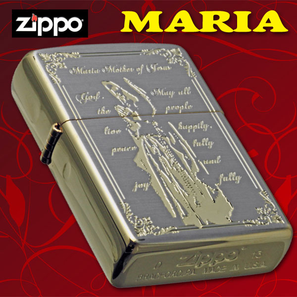 ZIPPO/ジッポ 聖母マリア シルバー/ゴールド カッコイイ おしゃれ 高級