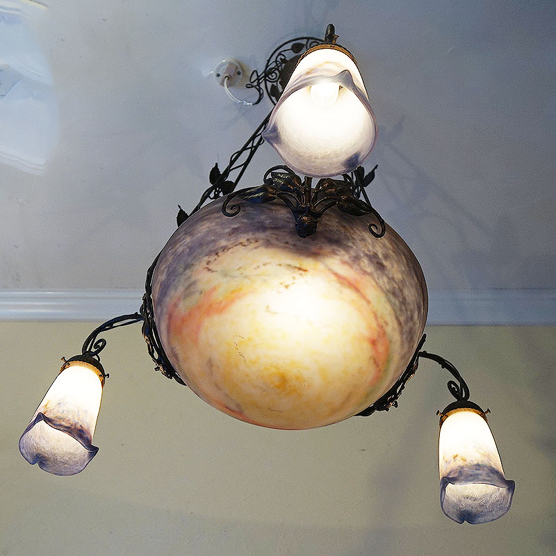 逸品アンドレ·ドラットヴィトリフィカシオン彩色ブロンズライト