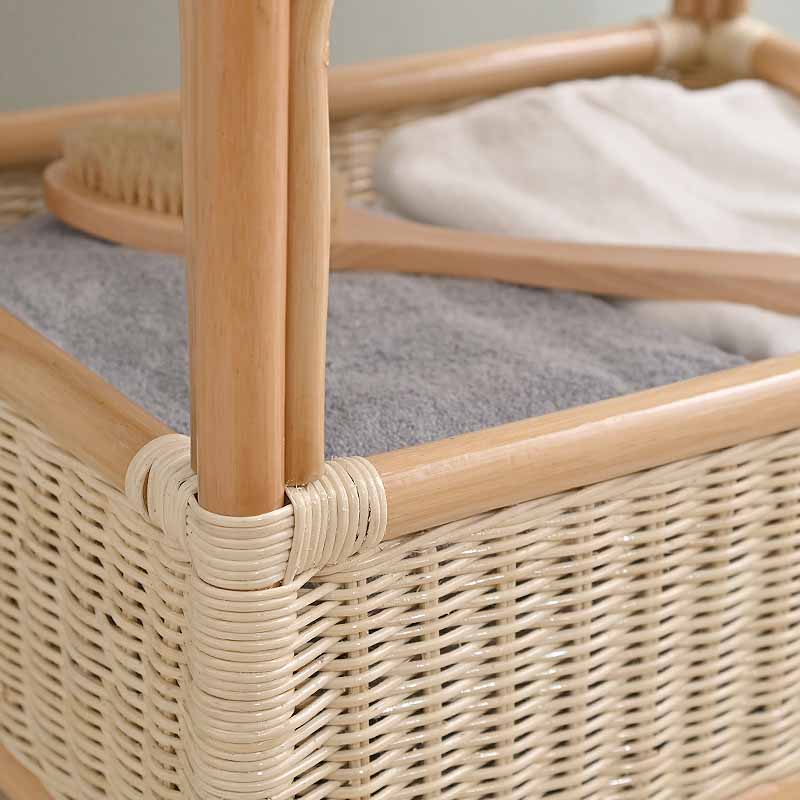 楽天市場】アジアン家具 ラタン 2段ランドリーラック チェスト