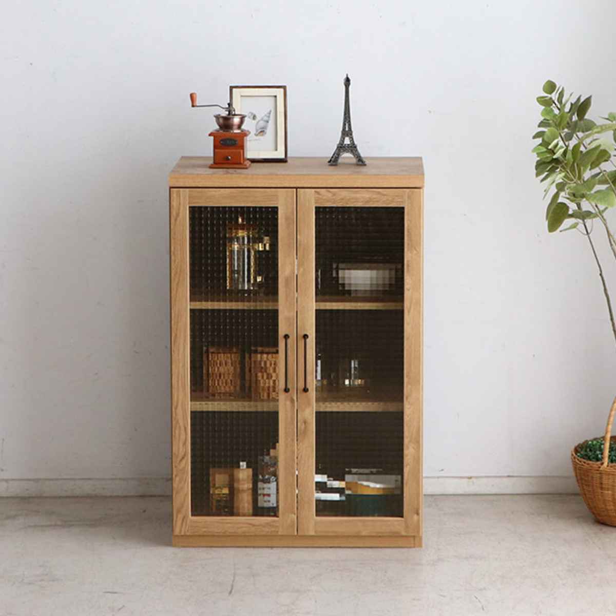 楽天市場】組合せ家具 キャビネット ガラス戸タイプ TRACT 約幅60cm