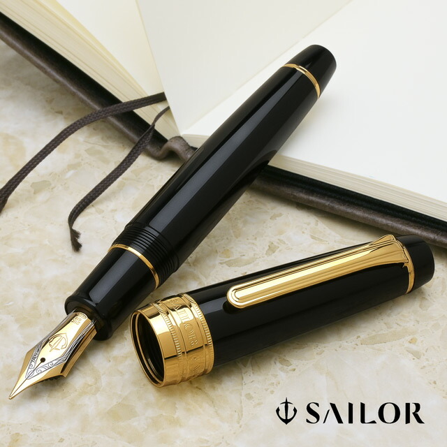 162 オーバーホール済み 万年筆 SAILOR ショート象嵌 23k 新着商品