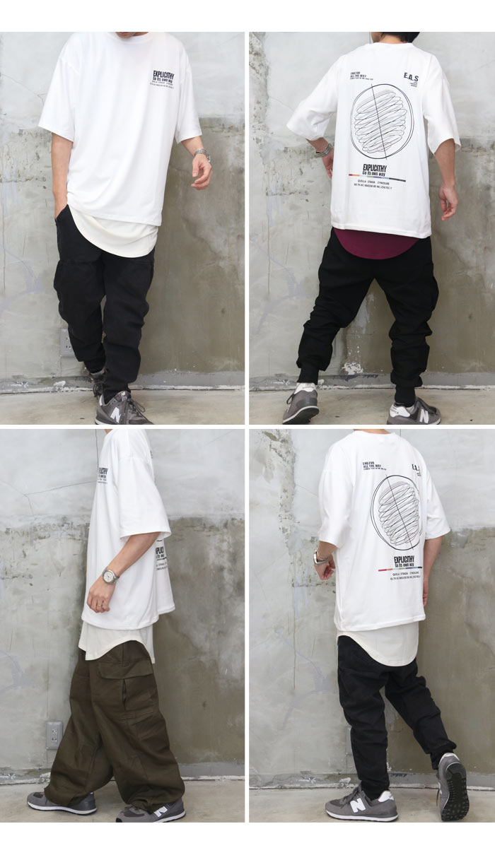 楽天市場】プリントデザインTシャツ [M便 1/1] プリントTシャツ バック