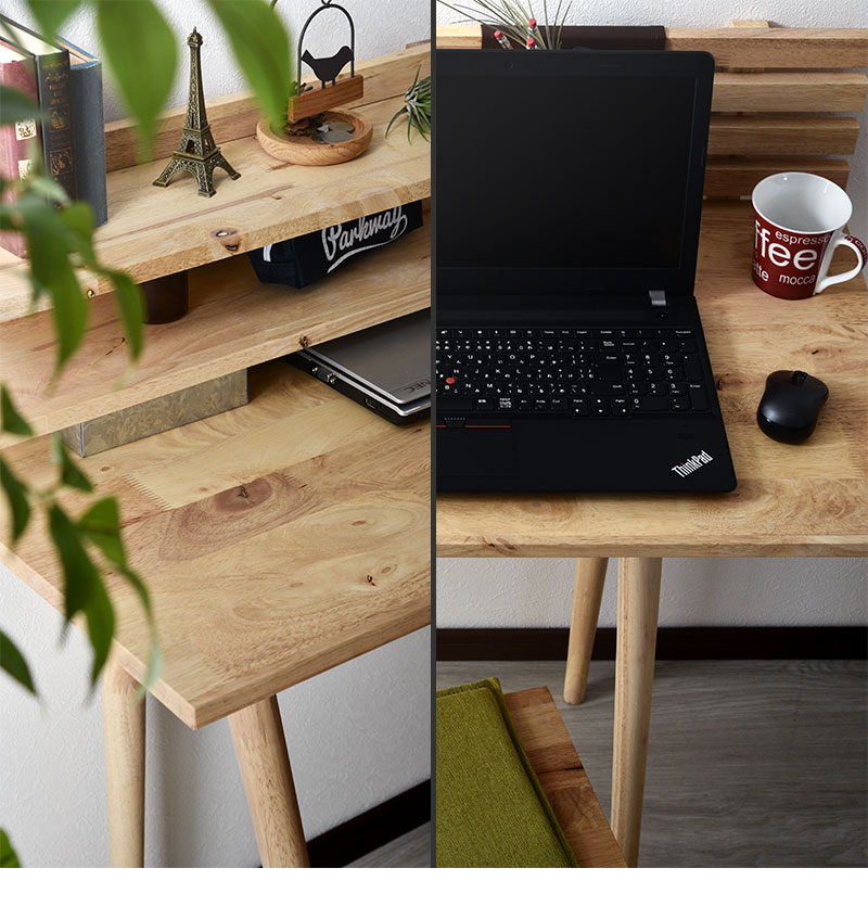 Natural Signature デスク + スツール 2点セット 【19-119】｜激安