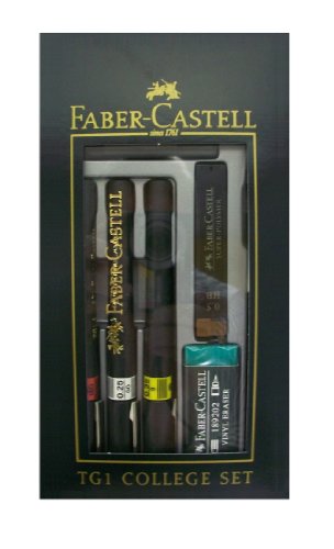Faber-Castell TG1-S Technical Drawing Pens - College Set (3 Line