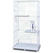 Amazon | アイリスオーヤマ 猫 ケージ オリジナルペットケージ 3段