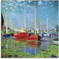 希少】クロード・モネ「海上の釣り船」10号(69cm×62cm)複製画 希少