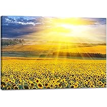 水晶絵 ひまわり 風景画 風景 アート 額縁 アートパネル 向日葵 立体