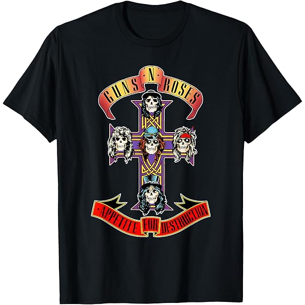 Amazon.com: Guns N' Roses Official 1987 Welcome to The Jungle T