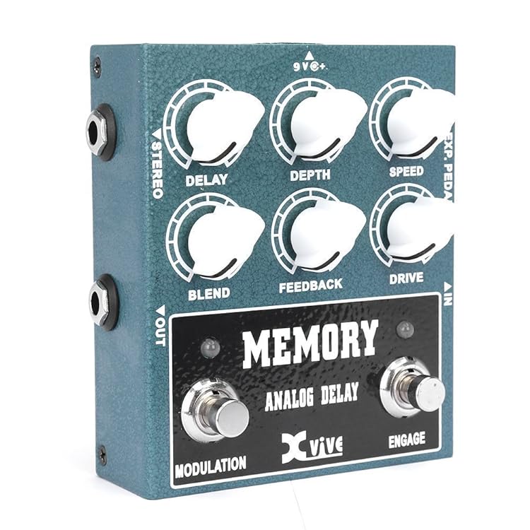 Xvive W3 MEMORY ANALOG DELAY - コーラスやドライブを加えることも