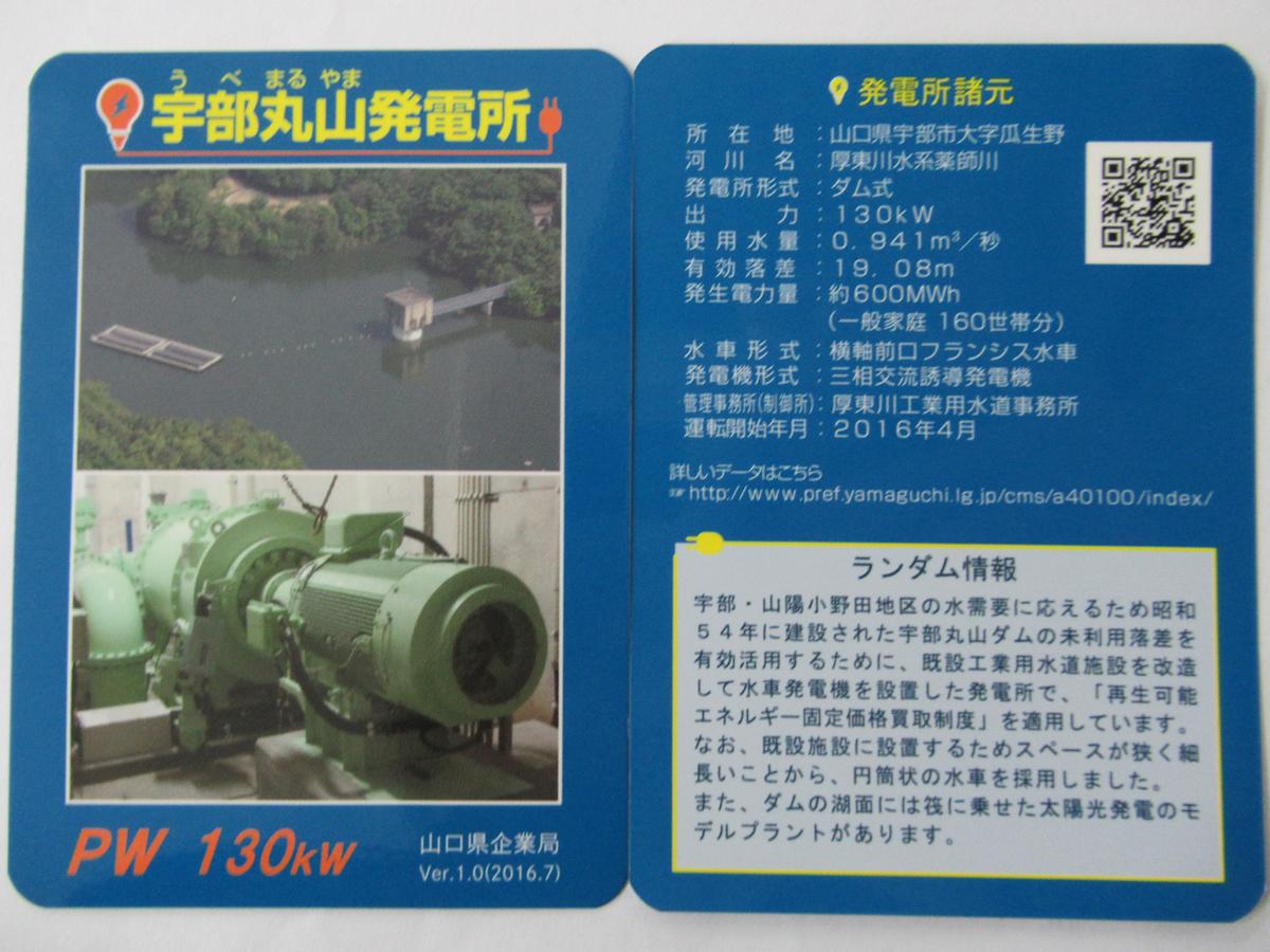 山口県内限定の「発電所カード」 配布数1万2千枚突破、人気じわり