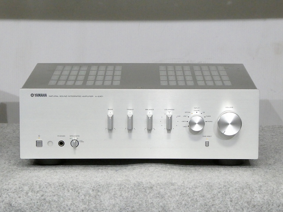 ヤマハ A-S301 プリメインアンプ 説明書・リモコン付き 通電OK 現状品