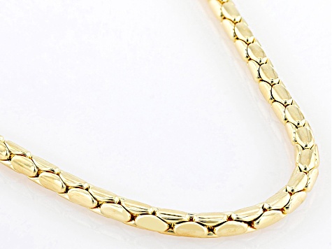 18k Yellow Gold Over Bronze 3mm Cardano 24 Inch Chain - MA609B | JTV