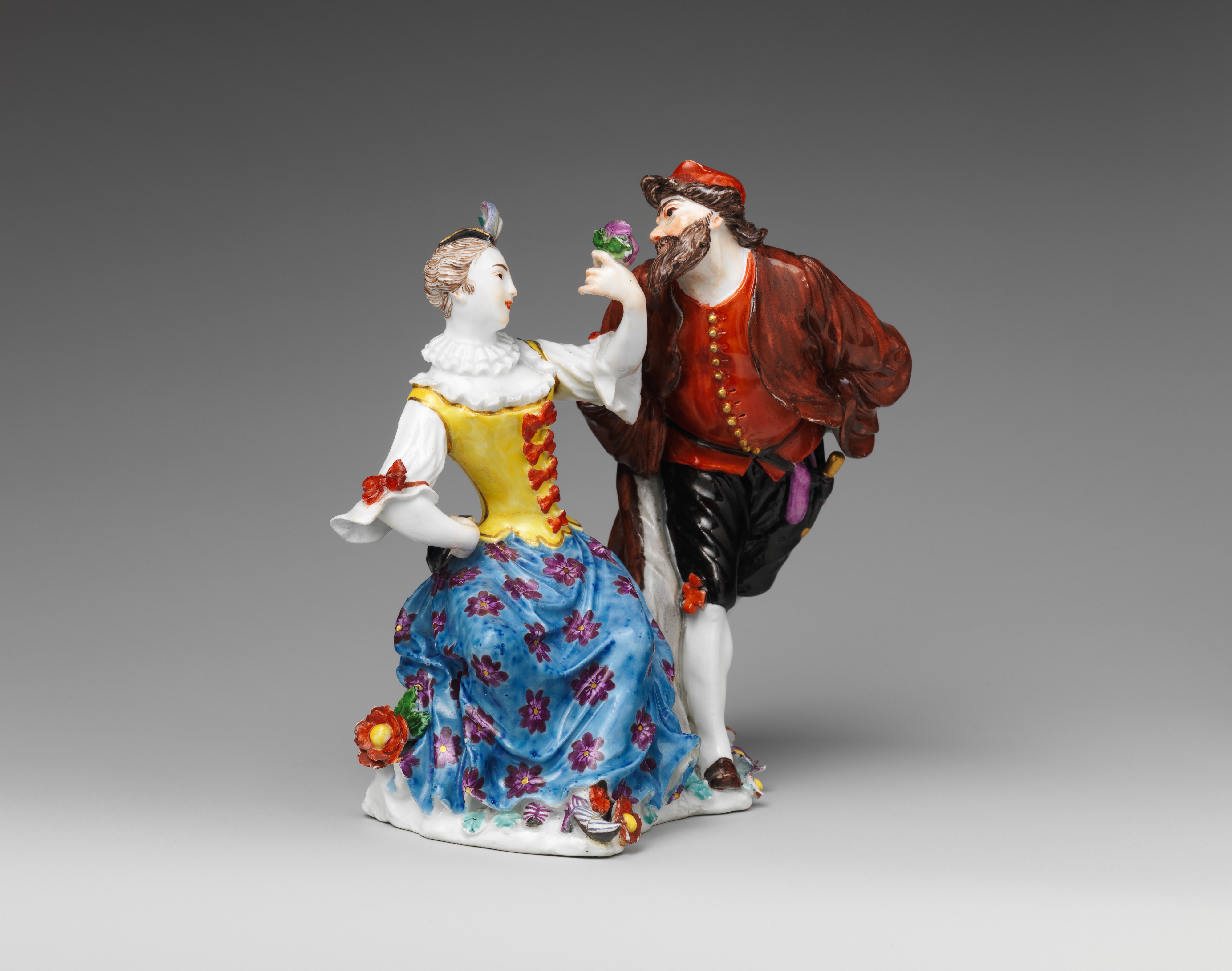 Meissen Manufactory - Columbine and Pantalone - German, Meissen