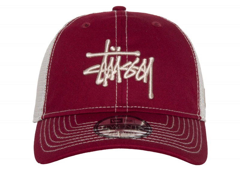 Stussy New Era 9Twenty Basic Trucker Cardinal Men's - SS24 - US