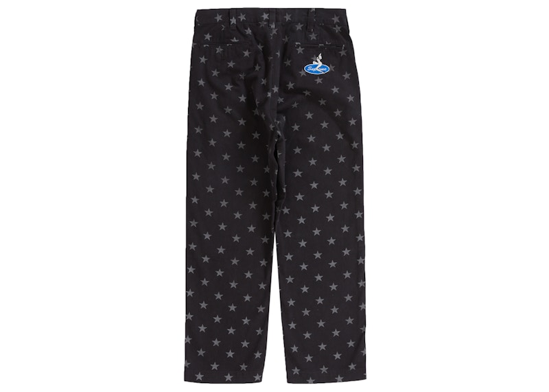 Supreme 星柄 Chino Pant star 32 スター Supreme Chino Pant Black