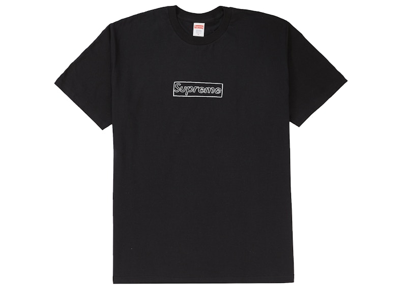 Supreme-KAWS-Chalk-Logo-Tee-