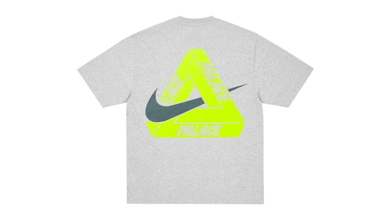 Palace x Nike Tri Swoosh T-Shirt Grey Marl Men's - FW25 - US