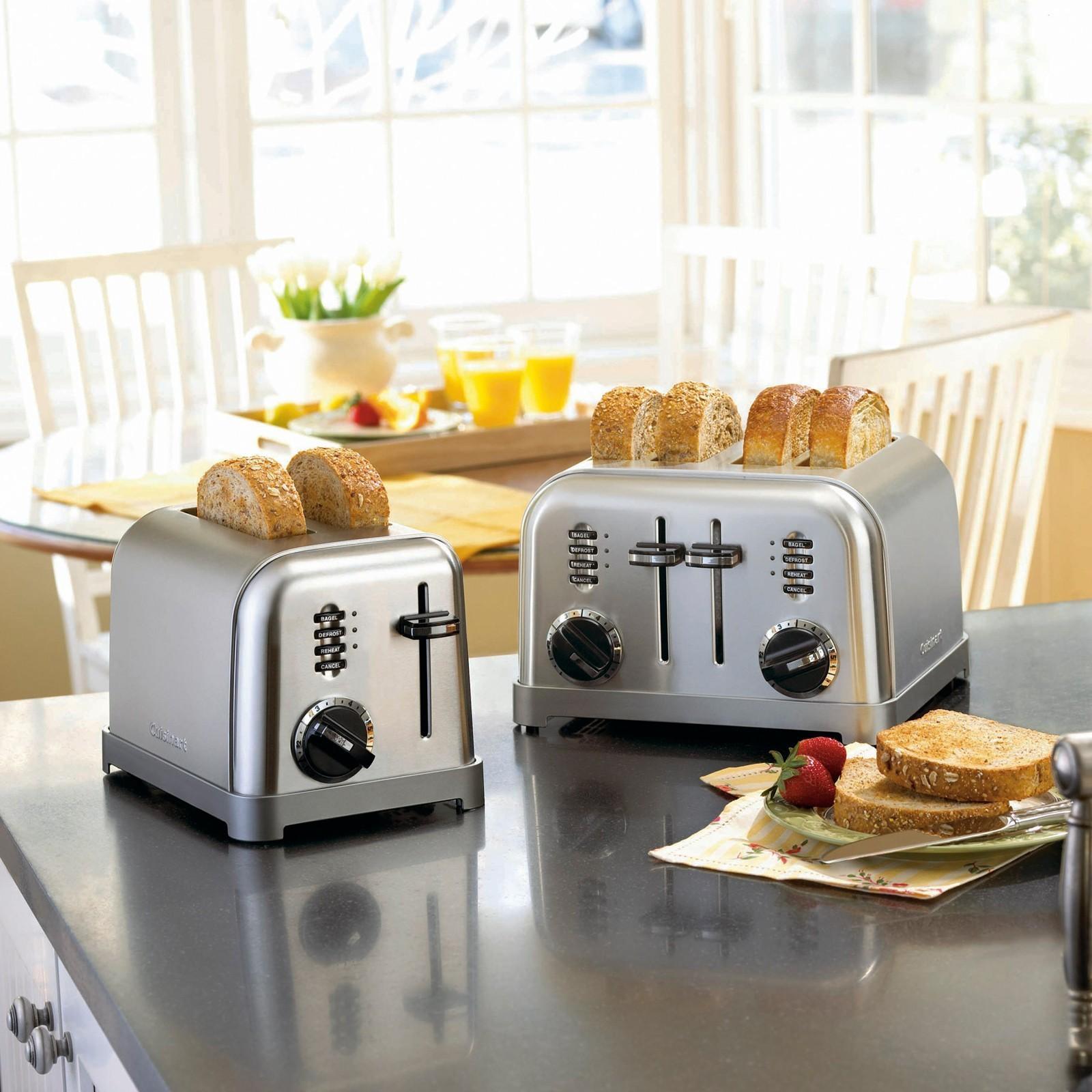 Cuisinart, 4-Slice Metal Classic Toaster CPT-180BKSP1 | Zola