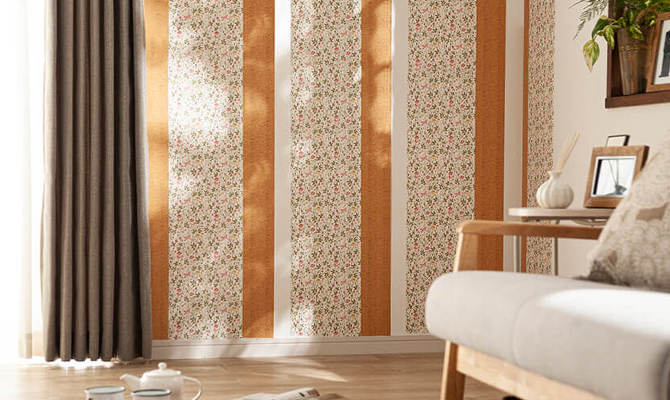 カインズ Kumimoku マスキングテープ 壁紙用 フラワー 23cm×2.5m