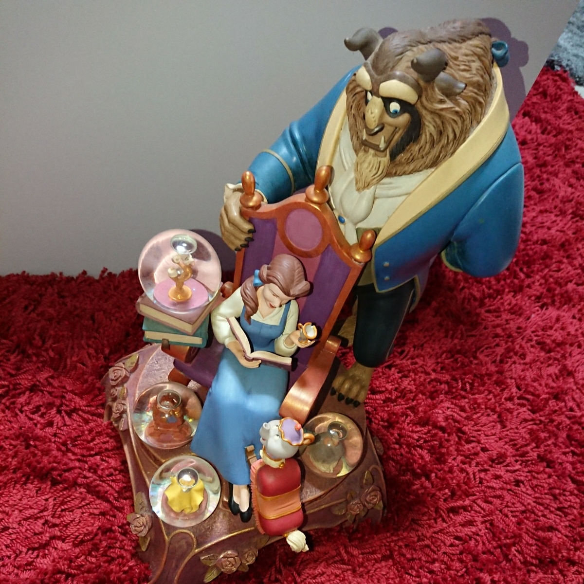 ディズニー 美女と野獣 スノーグローブ オルゴール プリンセス 箱付き