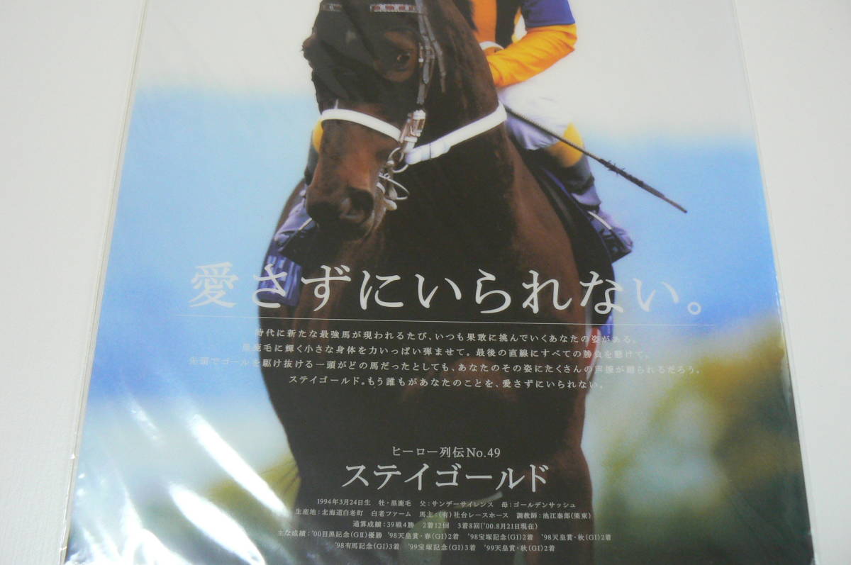 JRA ステイゴールド クリアファイル ヒーロー列伝49 競馬 jra ヒーロー