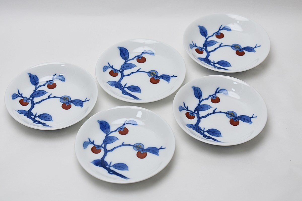 十四代酒井田柿右衛門 錦栗鶉文皿 共箱 MA431