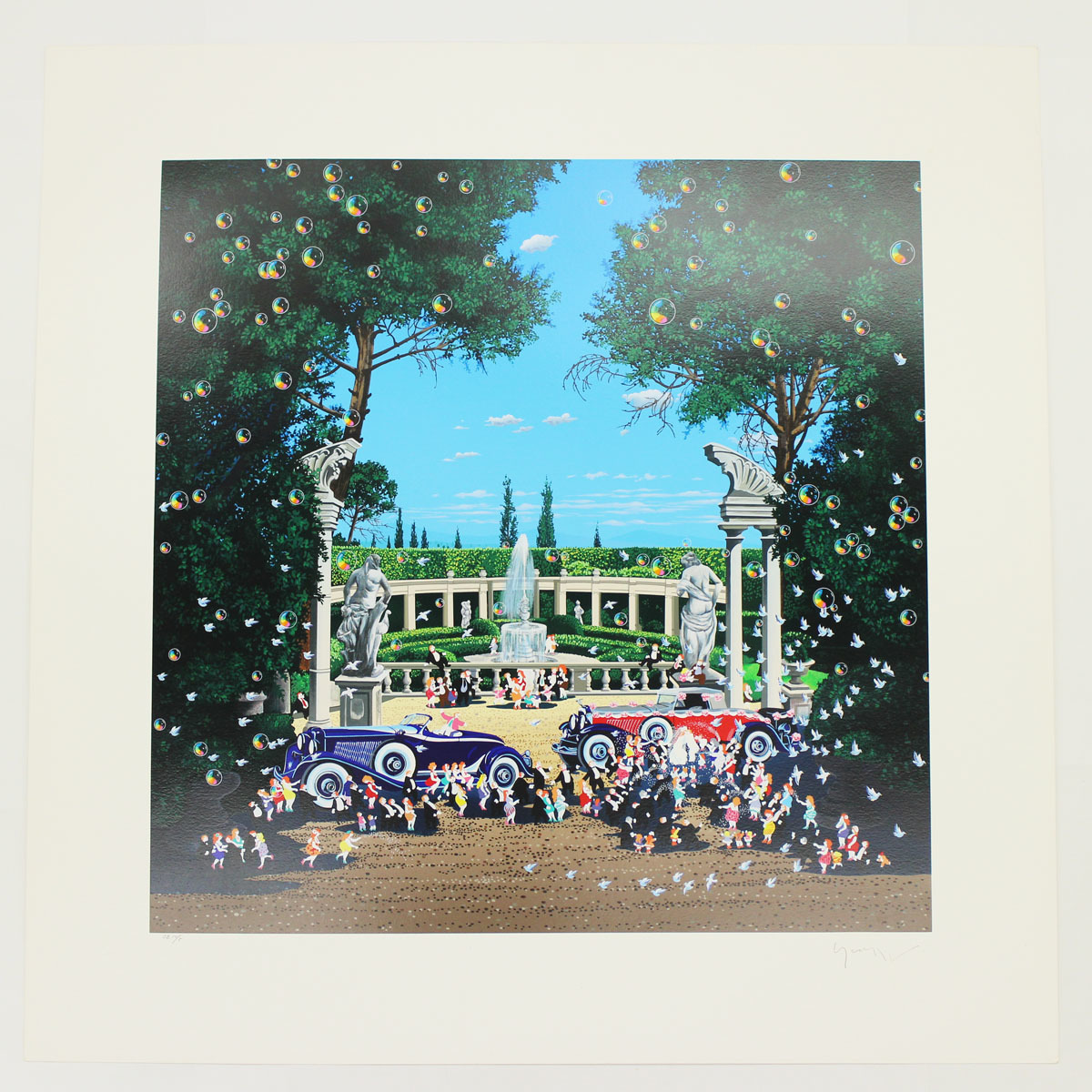 ヒロヤマガタ ウェディングデイ 大判絵画 額付き 73.5×72 ヒロヤマガタ