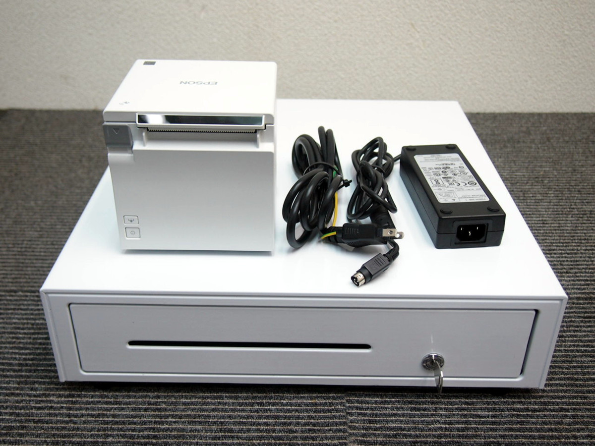 EPSON TM-M30レシートプリンター キャッシュドロワーICカードリーダー