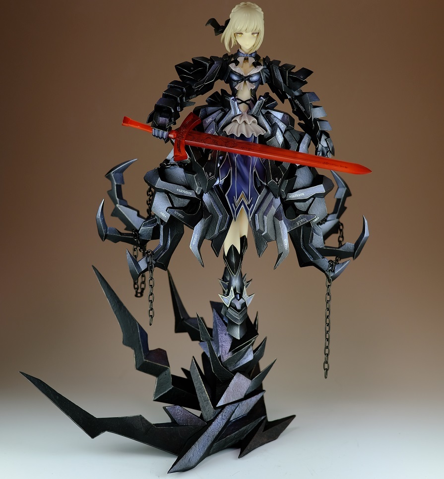 再販版 セイバーオルタ huke コラボパッケージ 複製原画付き fate 未