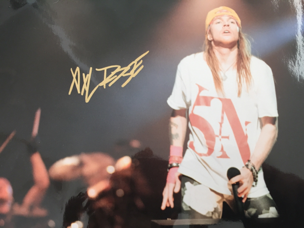 レアアクセルローズサイン写真axl rose guns ガンズ