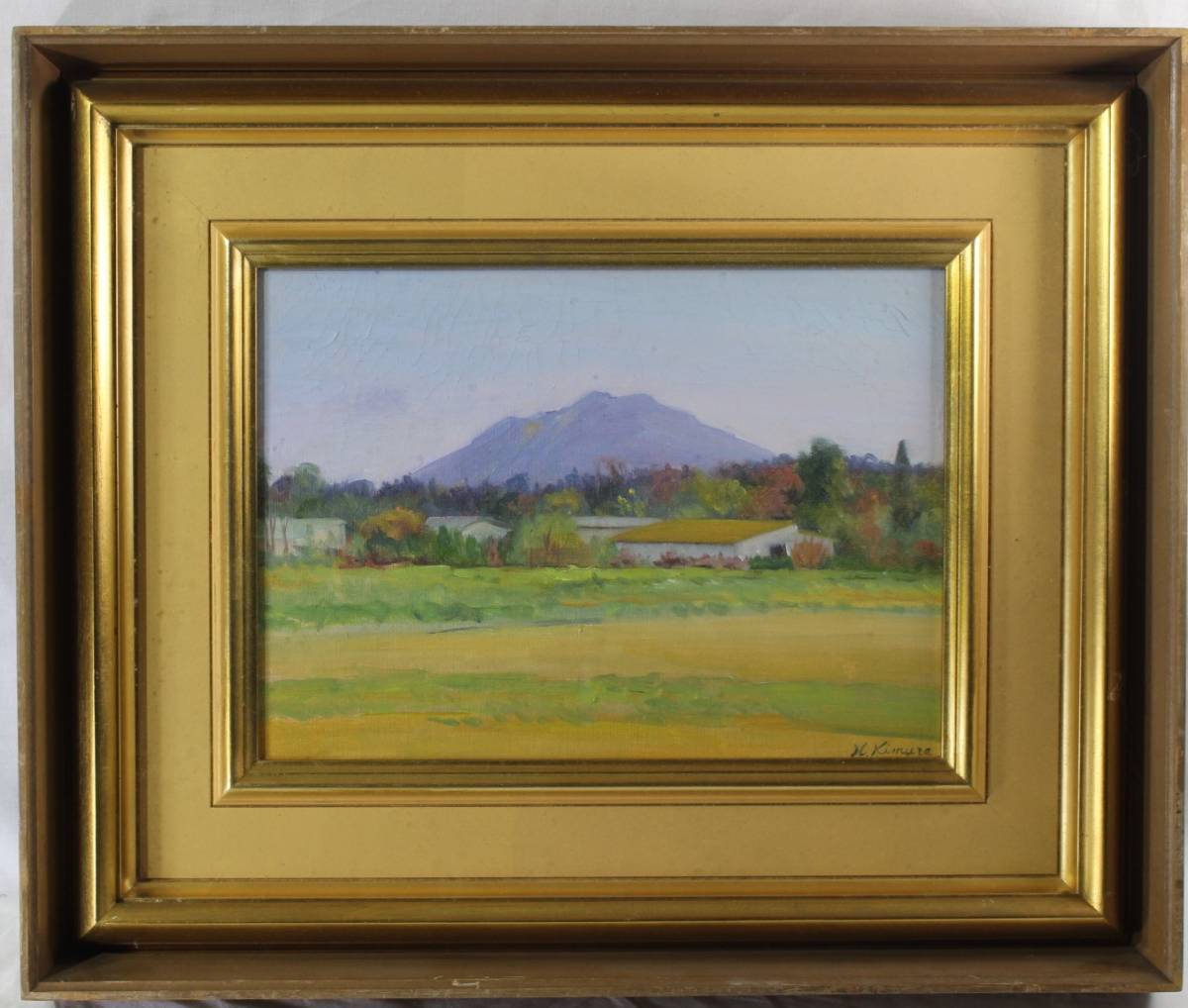 沼田久雪(創元会委員) 絵画 春色筑波 油絵