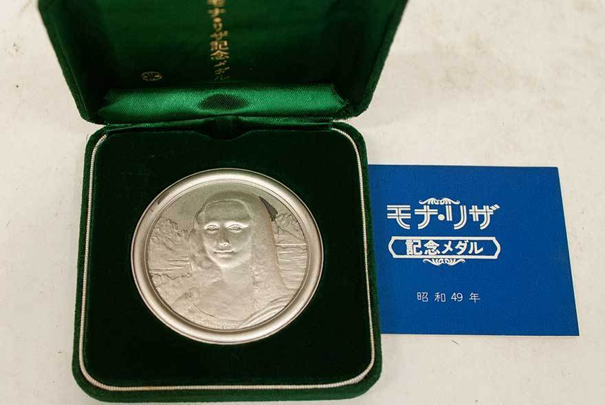 昭和49年モナリザ記念メダル 純金30g
