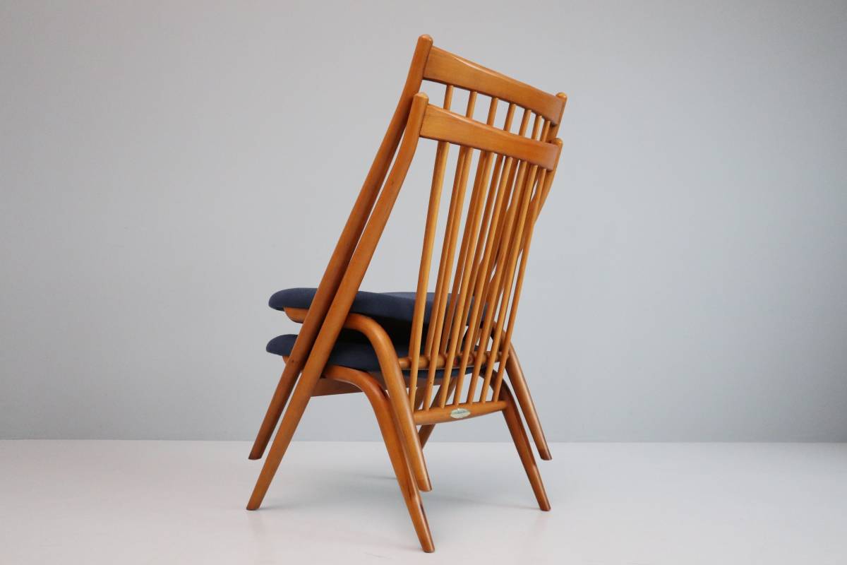 飛騨産業 キツツキ ウインザーチェア アームチェアレザーシート廃盤品