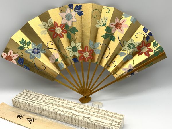 扇 十松屋福井扇舗 観世 美品 HS32-10ME 扇子 福井十松屋 京都 日本