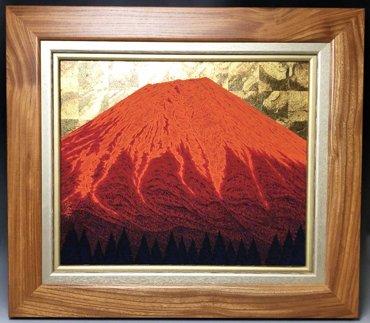 山本宏幸 日本画 春の丘