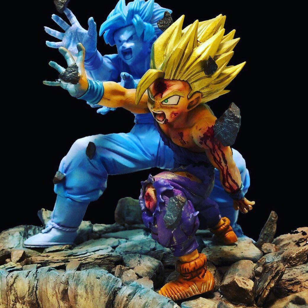 ドラゴンボール 親子かめはめ波 ガレージキット 孫悟空 孫悟飯