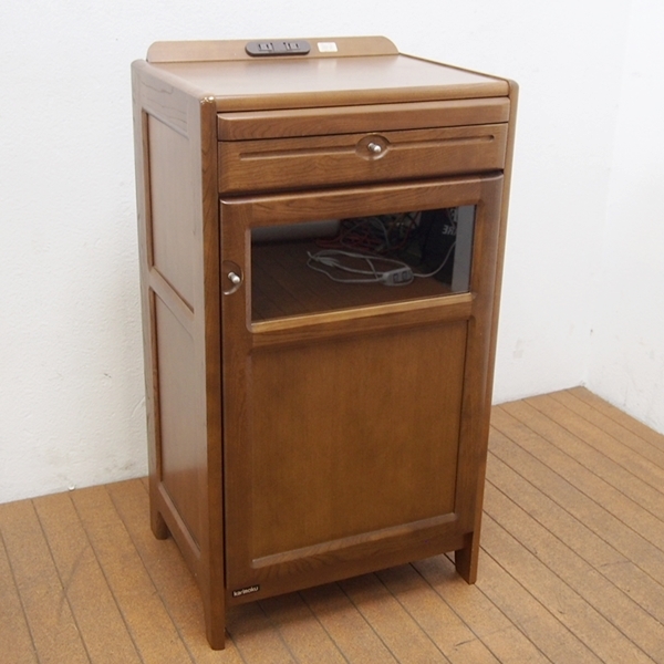 カリモク コロニアル 電話台 TEL台 FAX台 サイドテーブル i4※ カリモク