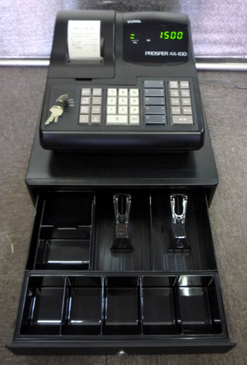 TOWAレジスター AX-100 中古品 人気機種感熱紙 送料無料 992211 TOWA