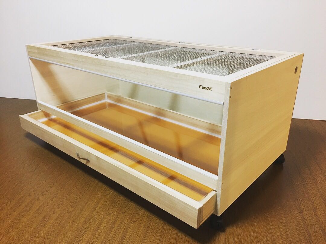 80×40×40㎝ リクガメ フトアゴ 小動物 ゲージ 爬虫類ケージ 80×40×40