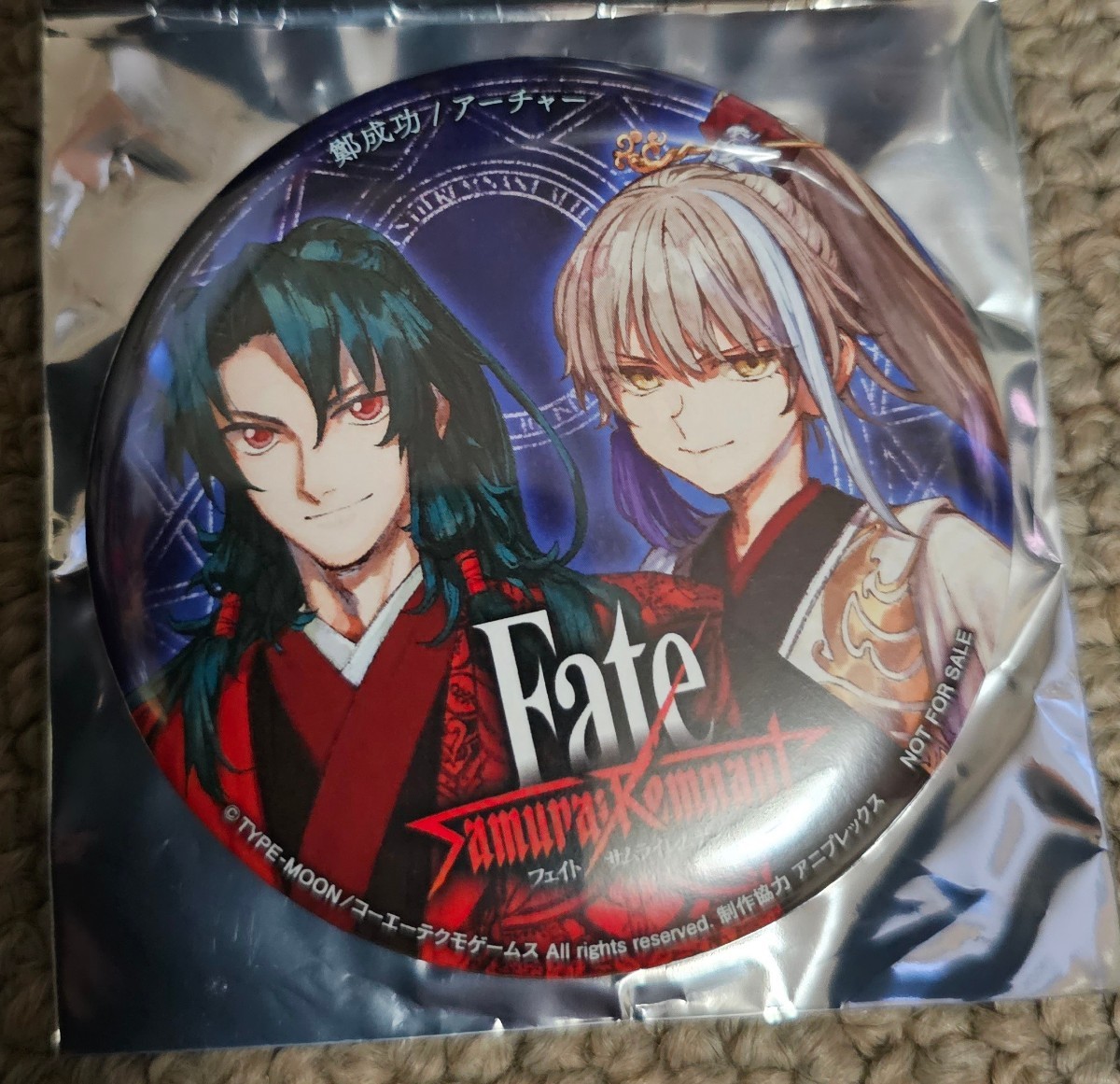 東京ゲームショウ Fate サムライレムナント アーチャー缶バッジ