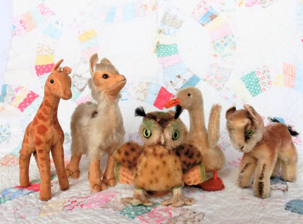 シュタイフ アニマル ぬいぐるみ2体 ビンテージ