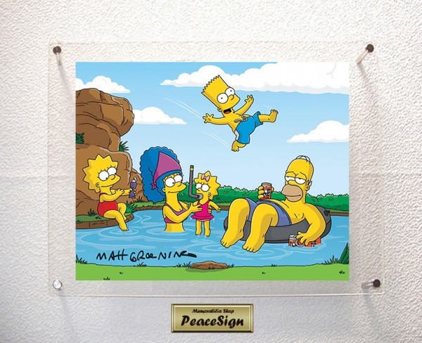 直筆サイン入り写真 デヴィッド・シルヴァーマン ザ・シンプソンズ SA