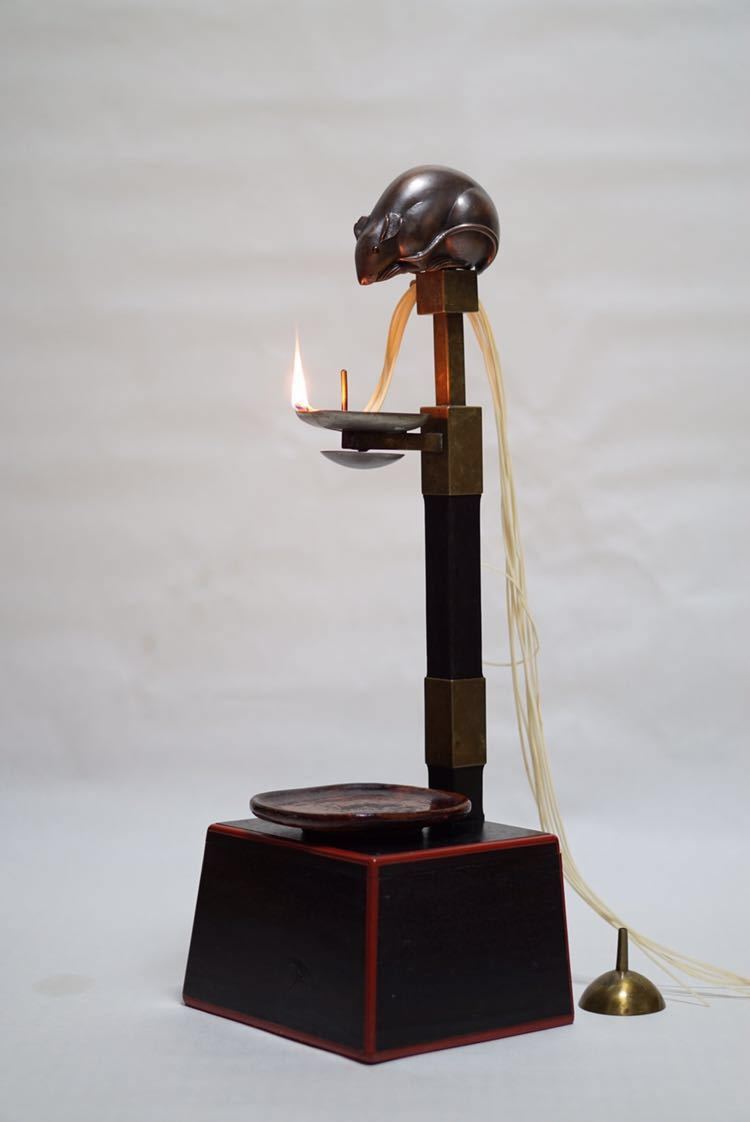 375 短檠 たんけい 燭台 ○夜咄 茶事 灯火器 茶道具 燭立て 茶道 茶室